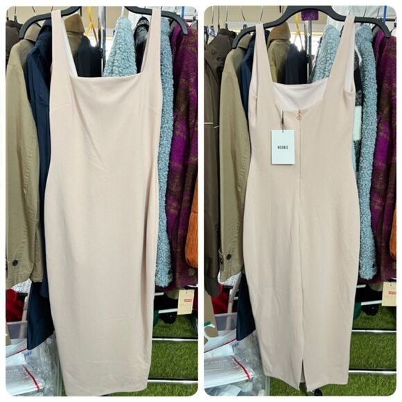 Nookie Rendevous Midi Dres Xtra Large XL in Nude $239 - Picture 3 of 5